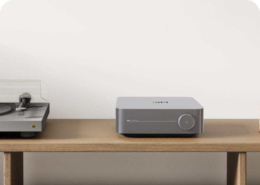 WiiM Amp — compact 60W streaming amplifier